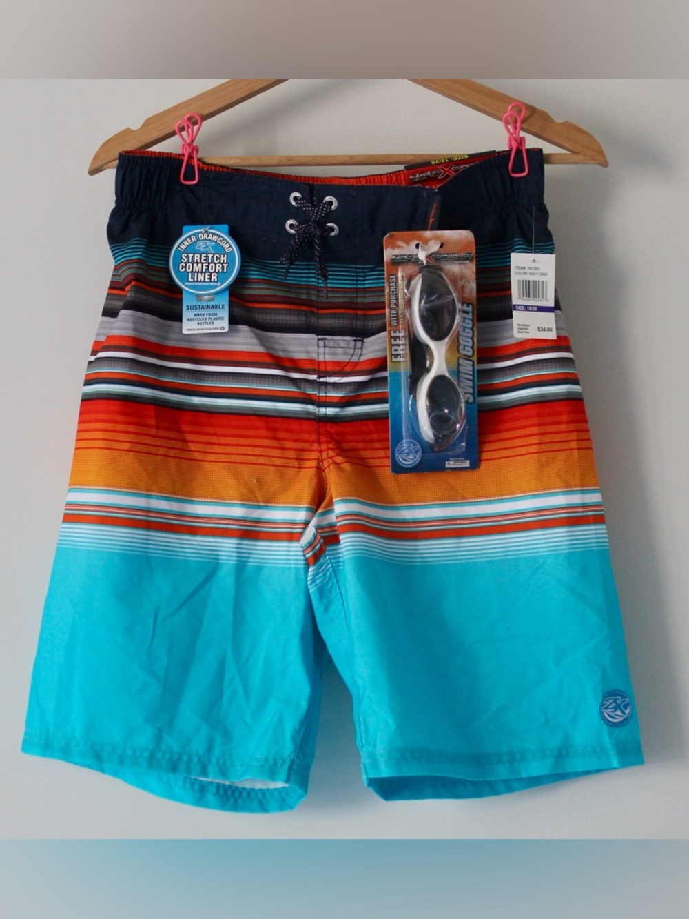 ZeroXposur Swim Shorts NWT Size 18/20